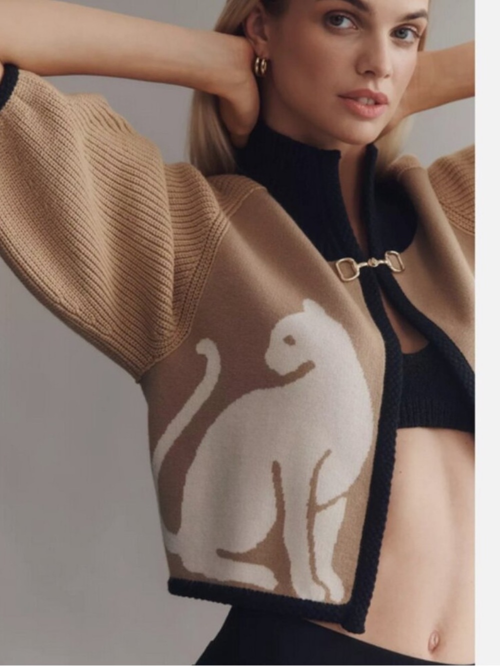 Anthropologie Maeve Cat Cardigan - Picture 2 of 7
